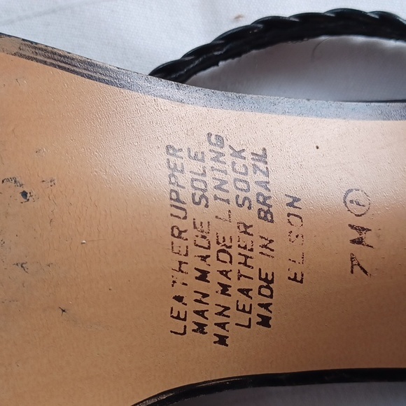 Enzo Angiolini "Elson" Leather Block Heel Mule Style Sandal- Sz. 7 - Picture 10 of 11